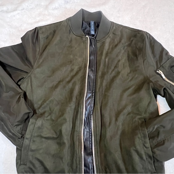 Zara Man Bomber Jacket size M color charcoal black - Picture 6 of 12